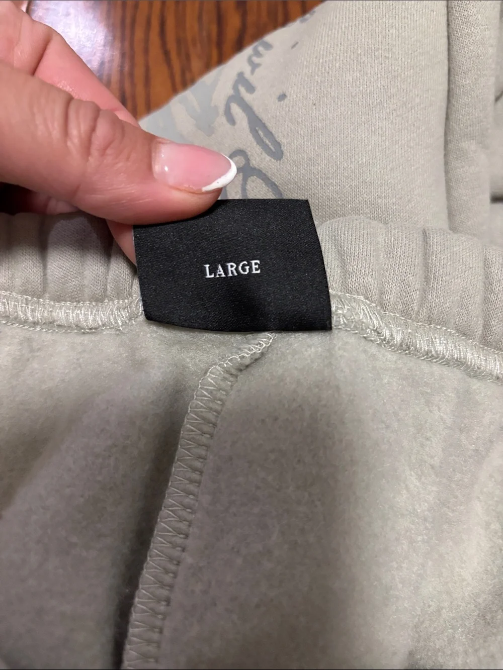 Civil Regime No Mercy Ash Gray Sweatpants Joggers Size: Large NWT oversized - Picture 6 of 8